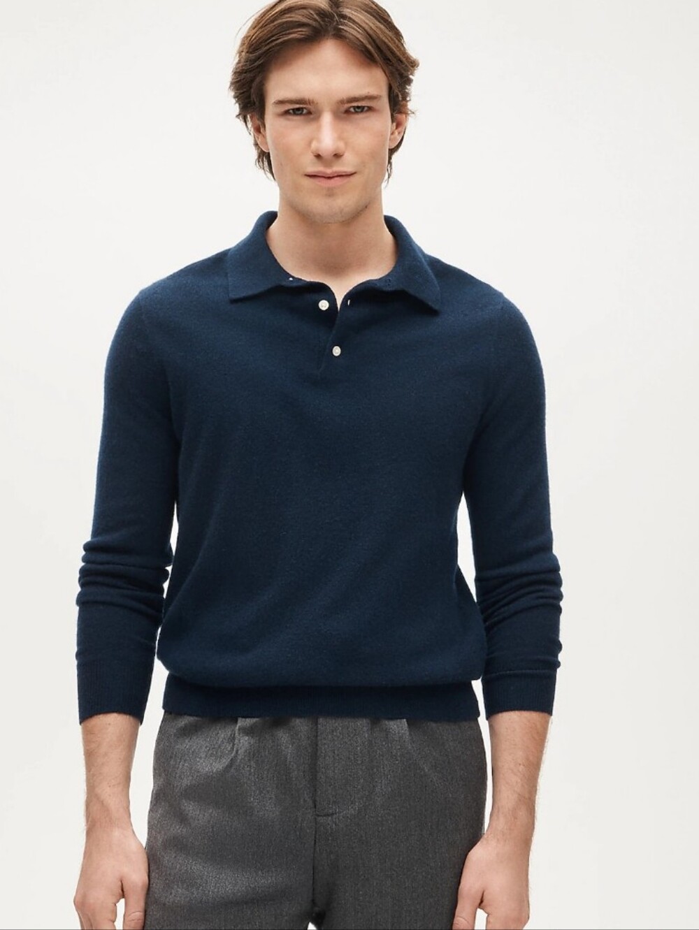J Crew Cashmere collared sweater-polo BA079 Size XL $228 Retail